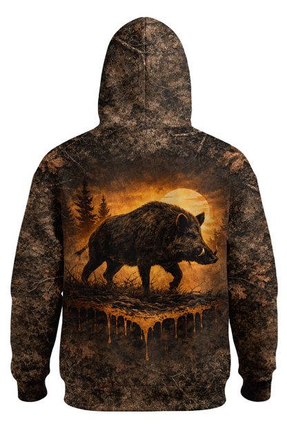 Everyday Hunter Hoodie - Golden Boar Dusk – RV8T