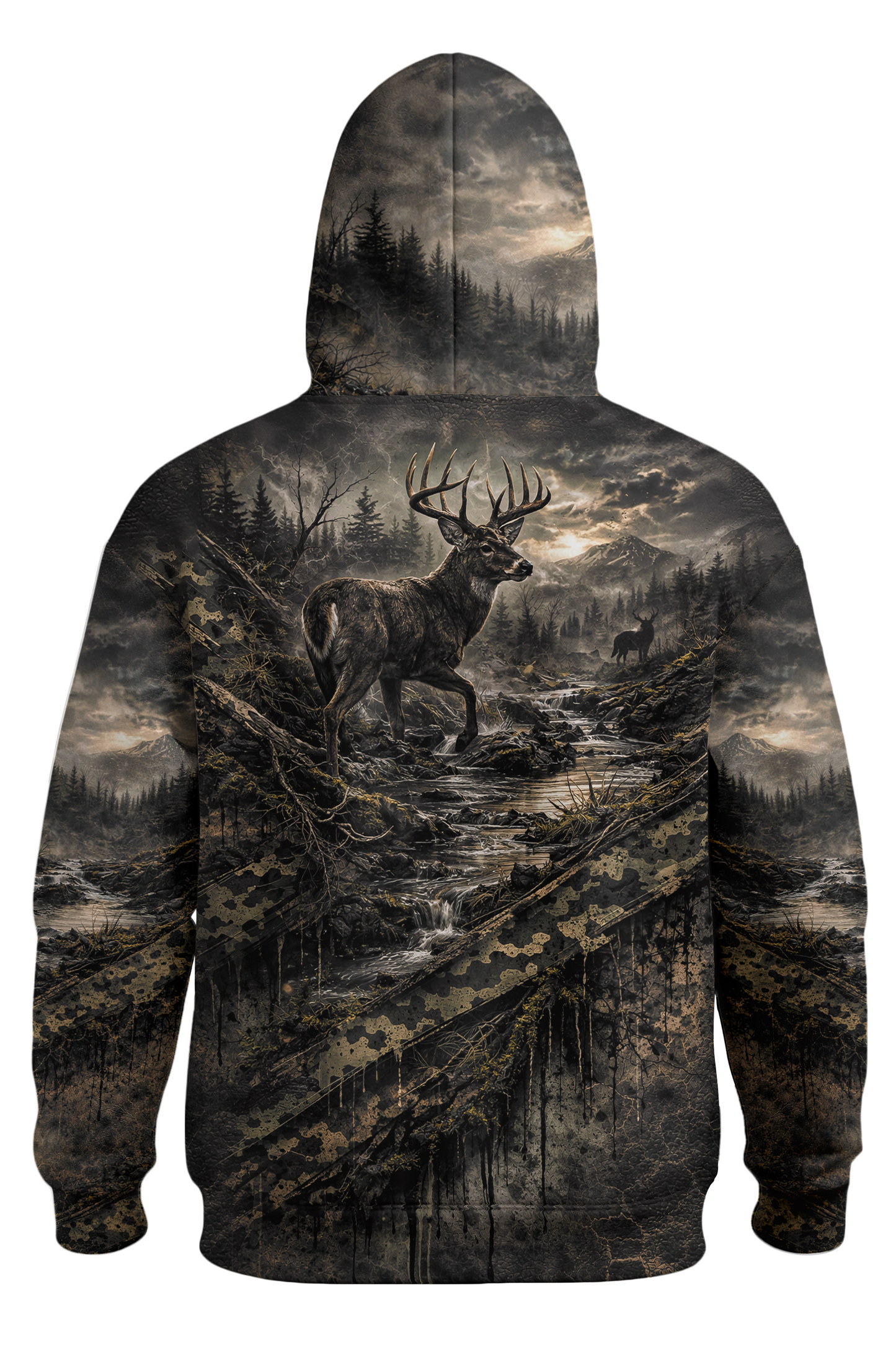 Hunter Fleece Hoodie — Midnight Creek Buck – D8RK