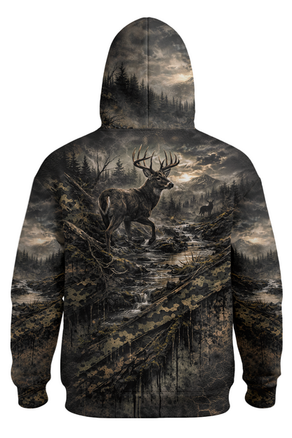 Hunter Fleece Hoodie — Midnight Creek Buck – D8RK