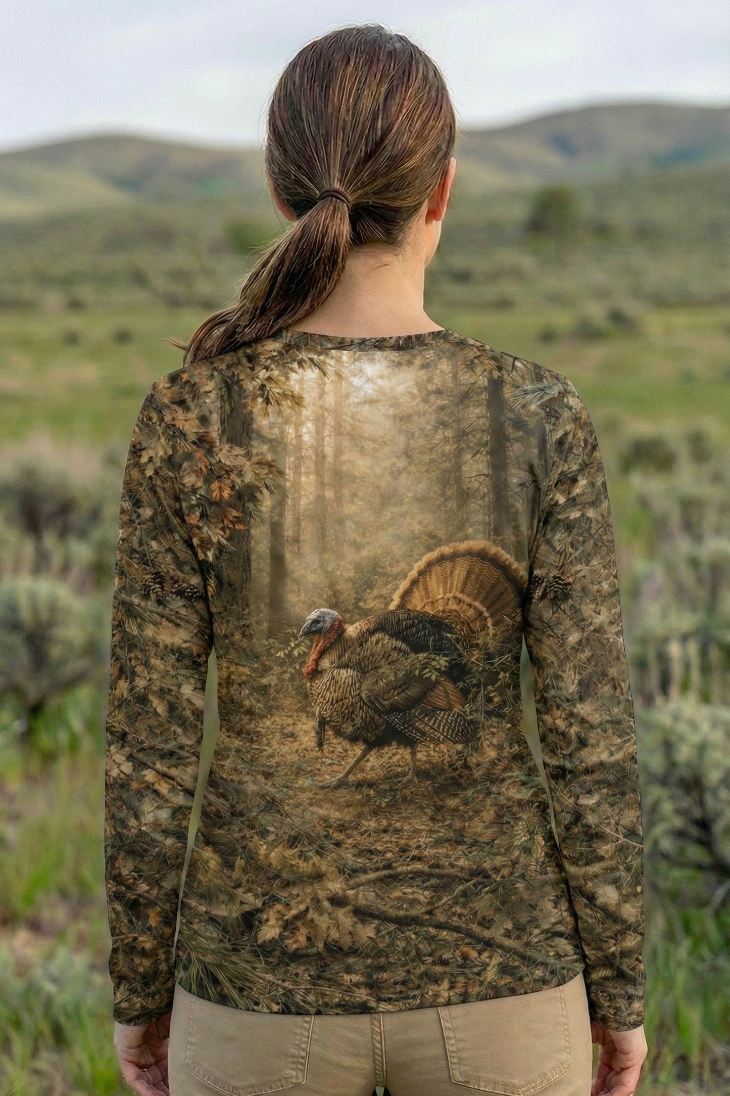 Performance Hunting Long Sleeve - Timber Turkey Autumn Light - TBT28
