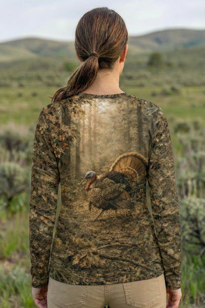 Performance Hunting Long Sleeve - Timber Turkey Autumn Light - TBT28