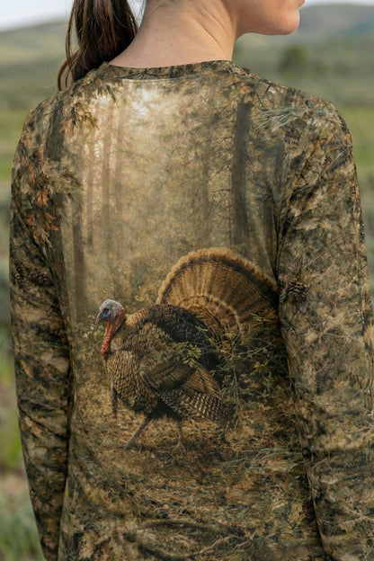 Performance Hunting Long Sleeve - Timber Turkey Autumn Light - TBT28