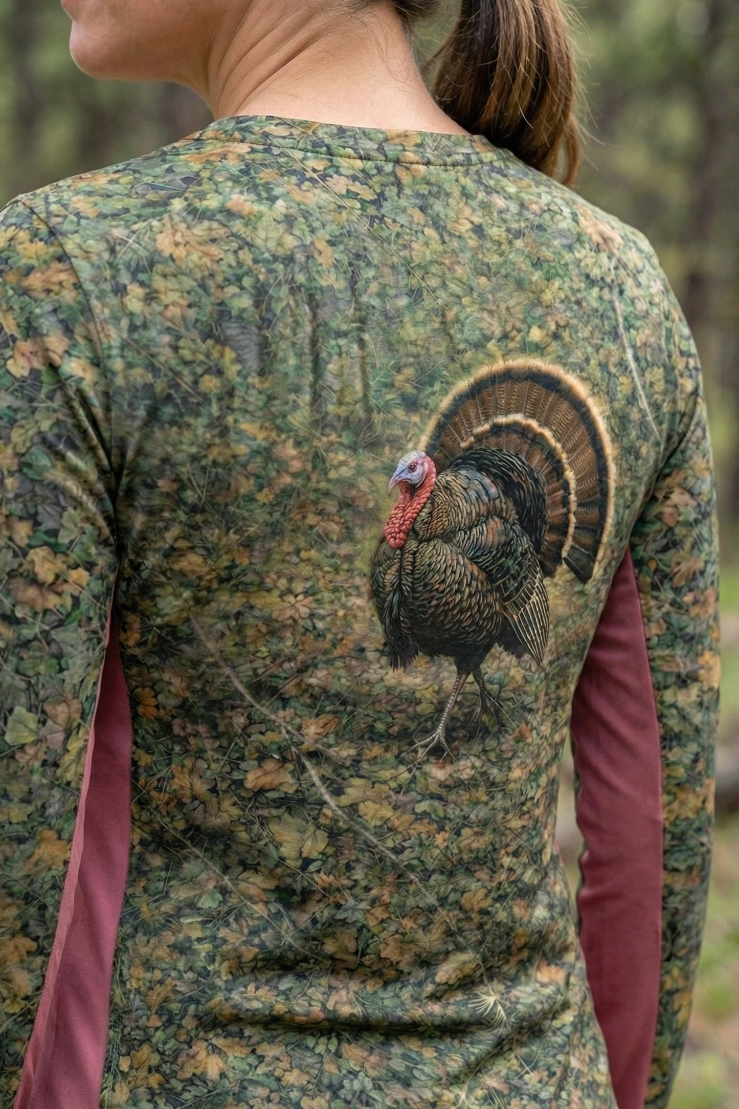 Performance Hunting Long Sleeve - Timber Turkey Forest Floor Strut - TBT27