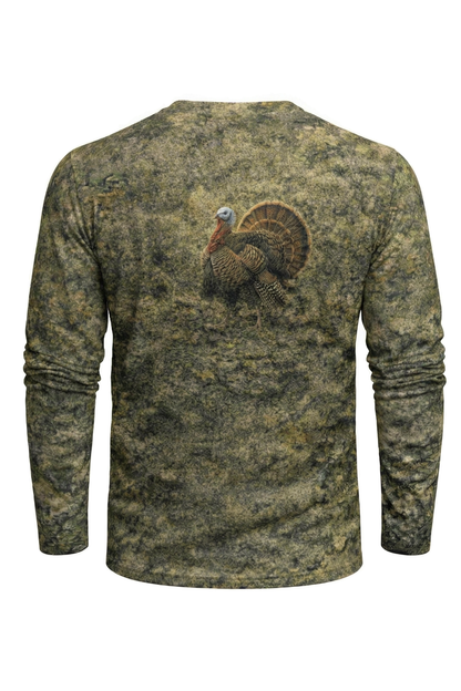 Performance Hunting Long Sleeve - Quiet Green Timber Tom - TBT17