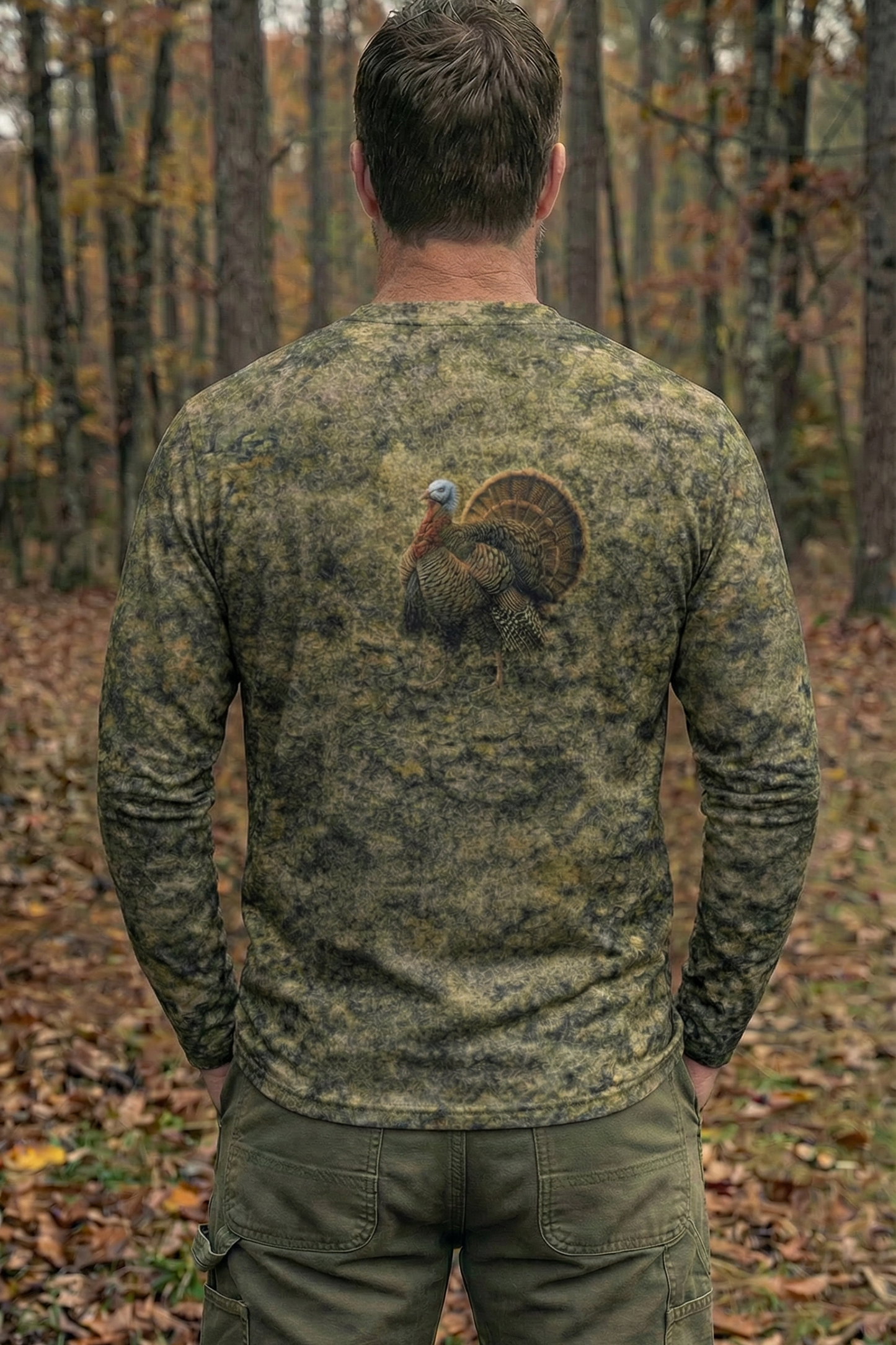 Performance Hunting Long Sleeve - Quiet Green Timber Tom - TBT17