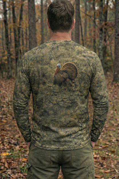 Performance Hunting Long Sleeve - Quiet Green Timber Tom - TBT17