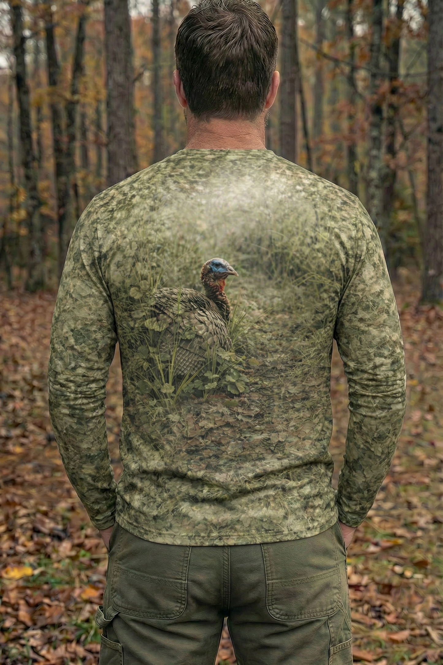 Performance Hunting Long Sleeve - Leaf Floor Timber Turkey - TBT21