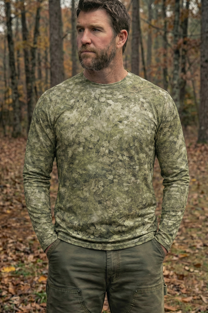 Performance Hunting Long Sleeve - Leaf Floor Timber Turkey - TBT21