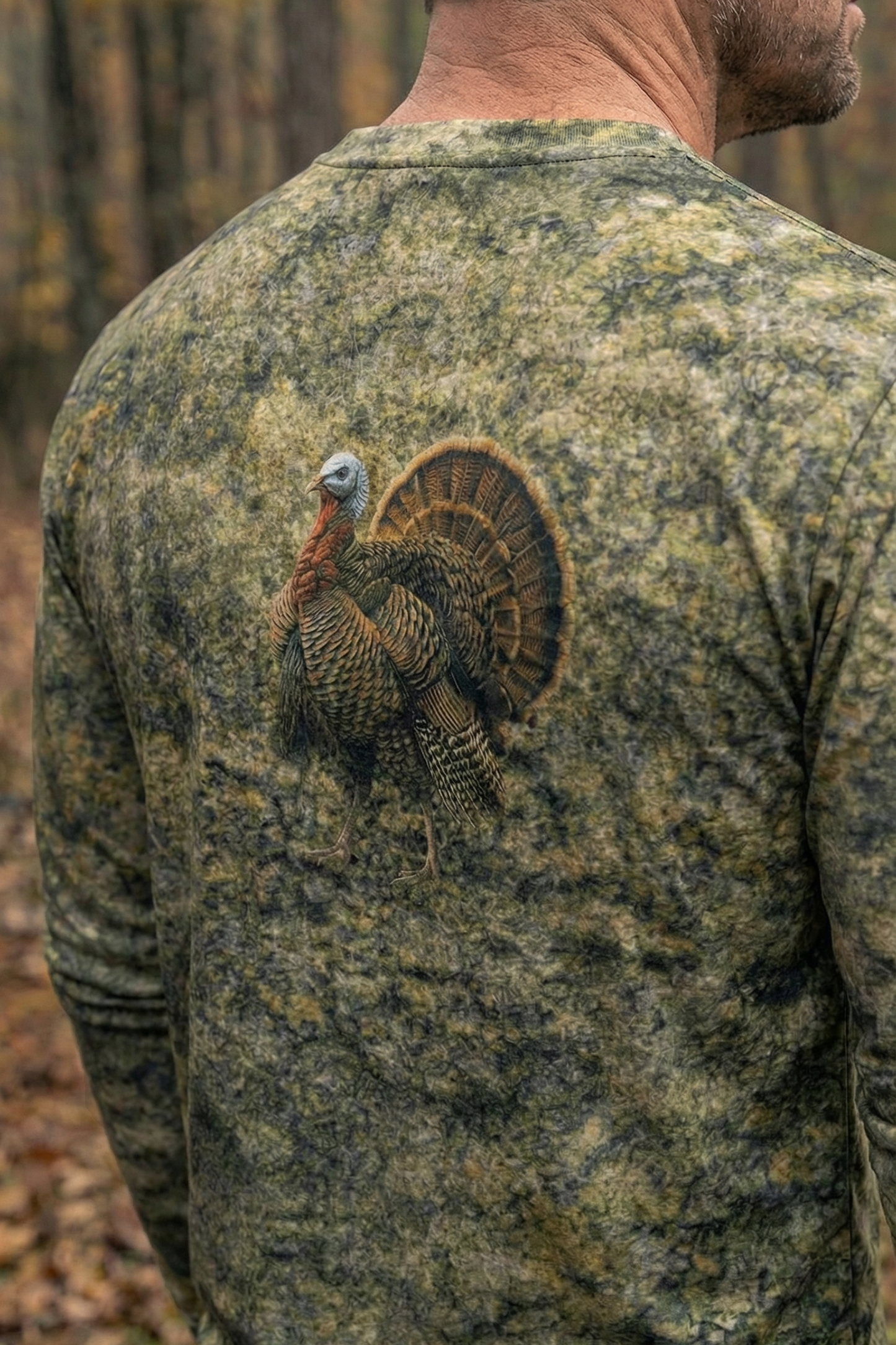 Performance Hunting Long Sleeve - Quiet Green Timber Tom - TBT17