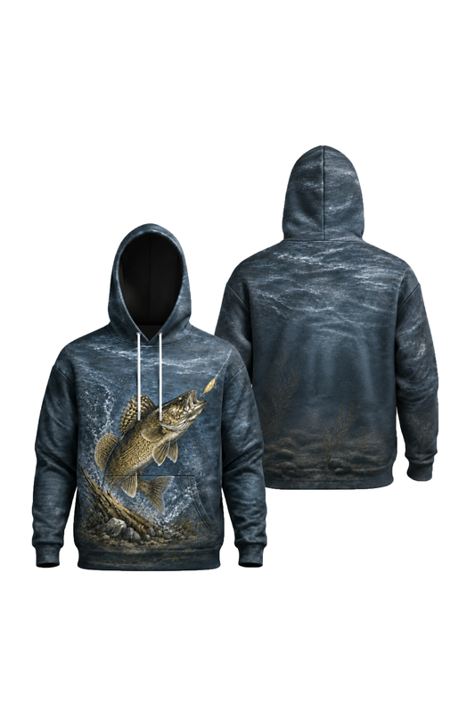 Performance Fleece-Lined Hoodie - Walleye Strike image 1