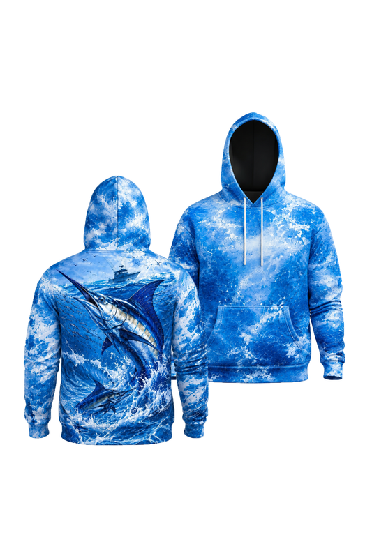 Performance Fleece-Lined Hoodie - Bluewater Marlin Strike image 1