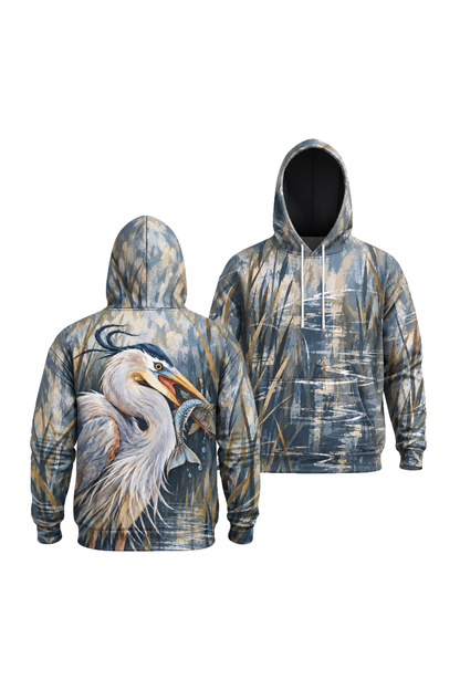 Performance Fleece-Lined Hoodie - Blue Heron Marsh Strike image 1