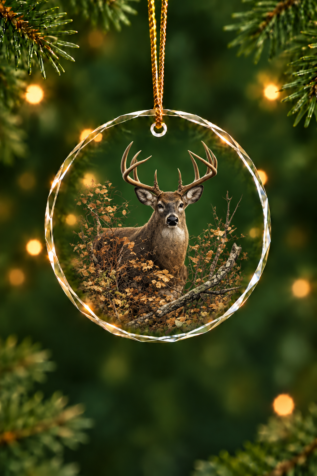 Timberline Whitetail - Glass Ornament image 1