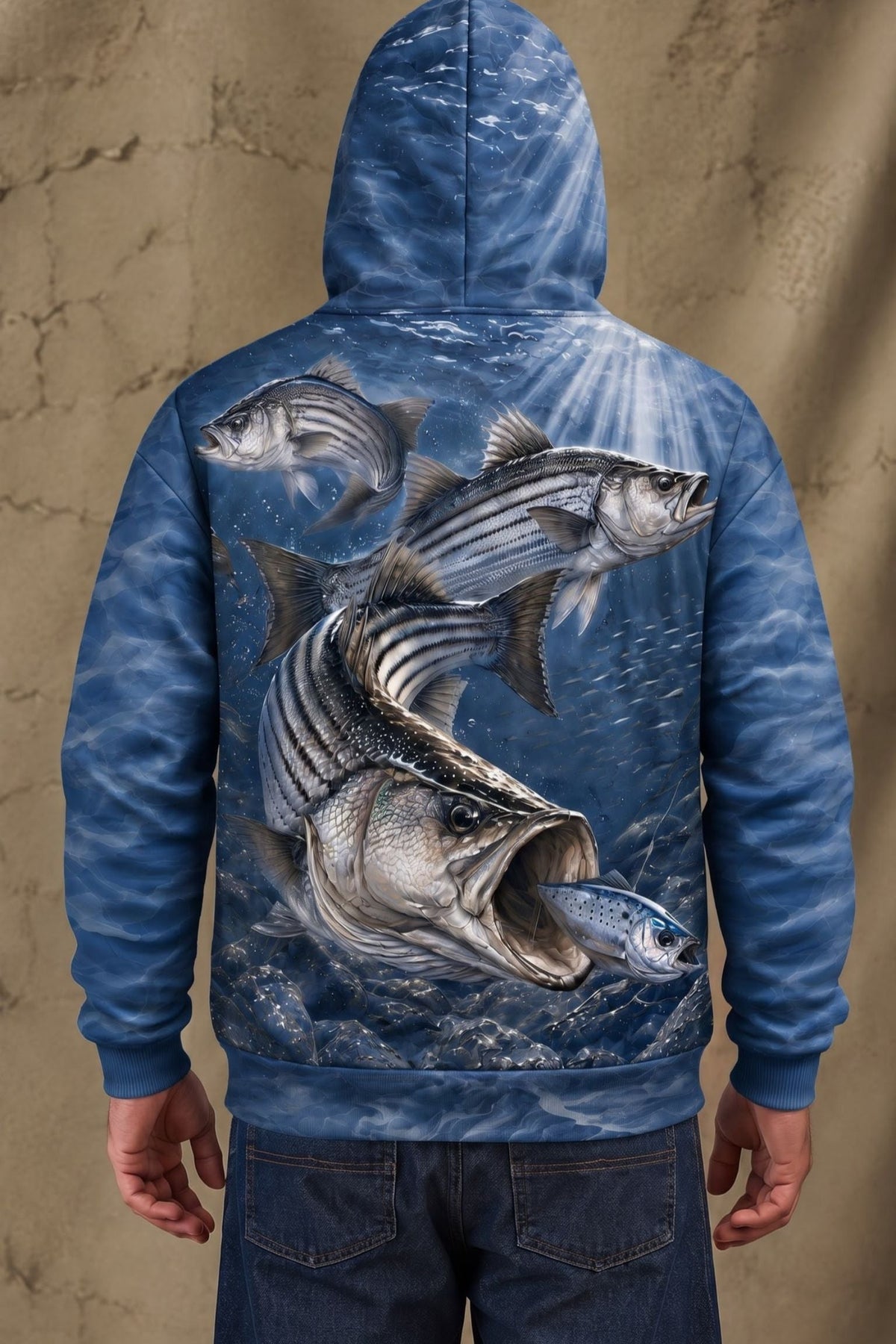 Performance Fleece-Lined Hoodie - Texoma Frenzy Striper image 2