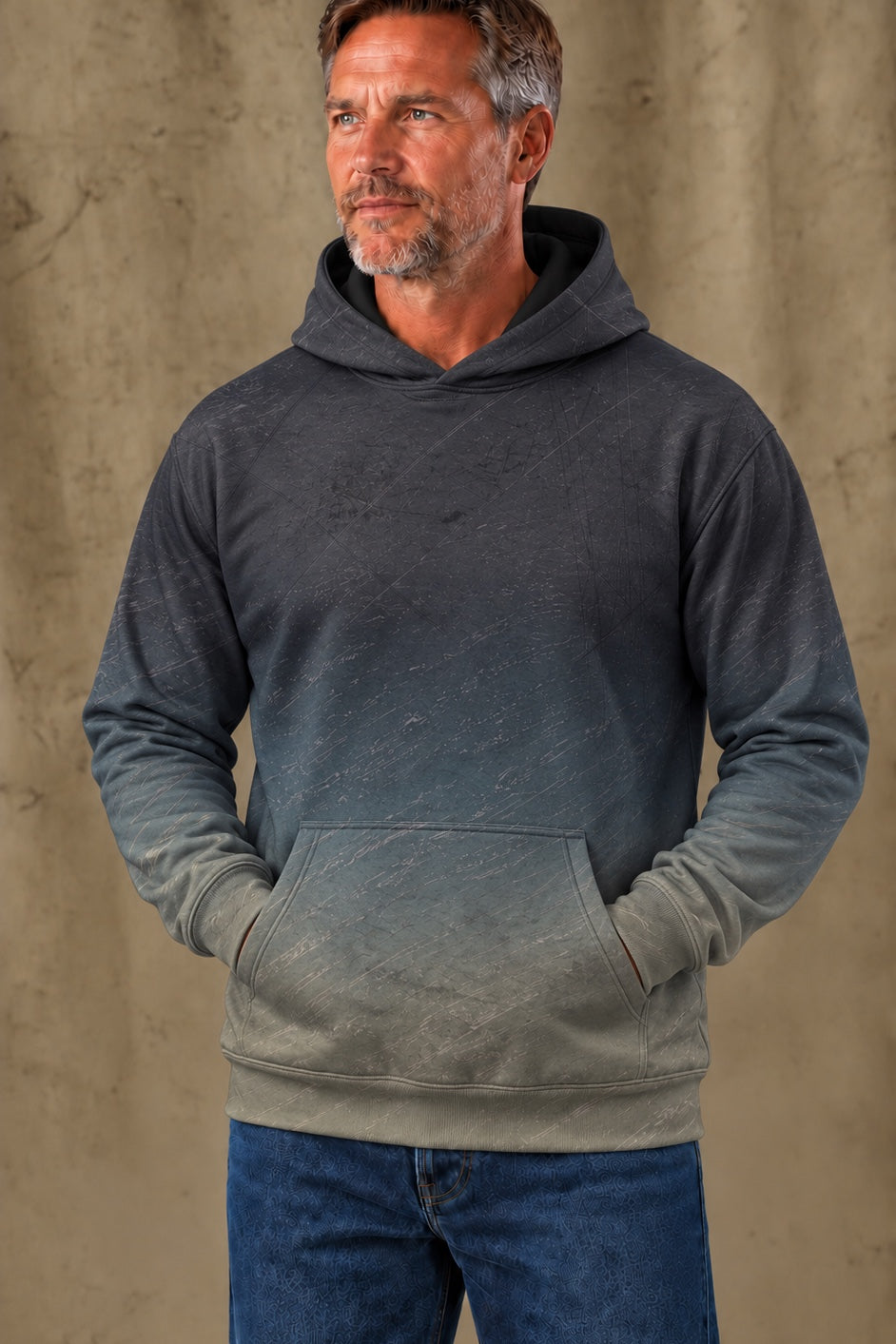 Performance Fleece-Lined Hoodie - Tuna Tail Grunge image 3