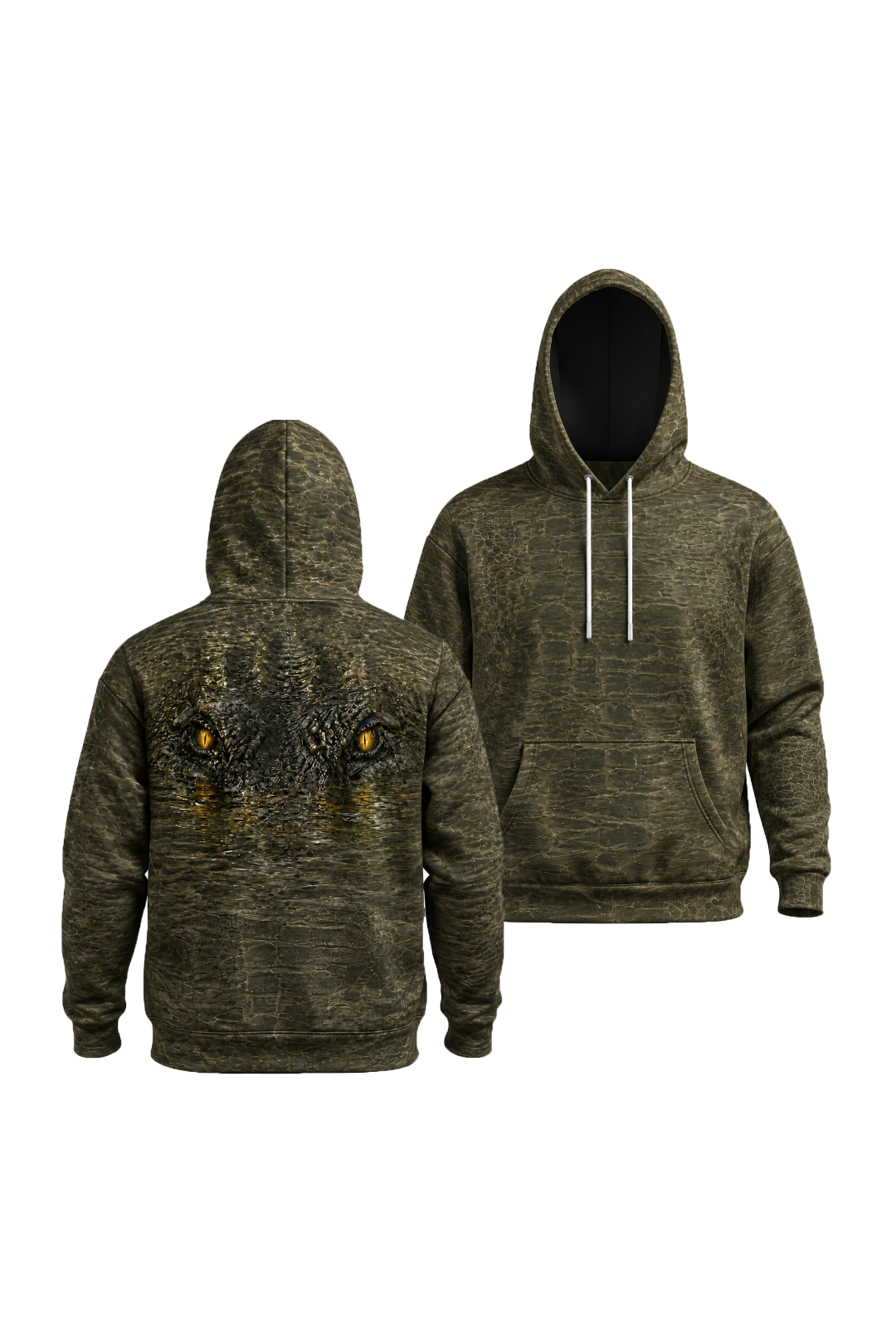 Performance Fleece-Lined Hoodie - Gator Eyes Swamp image 1