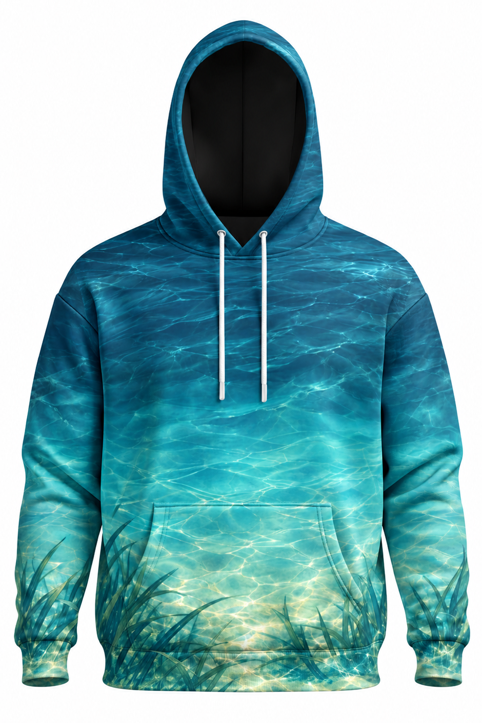 Performance Fleece-Lined Hoodie - Golden Hour Redfish Marsh image 6