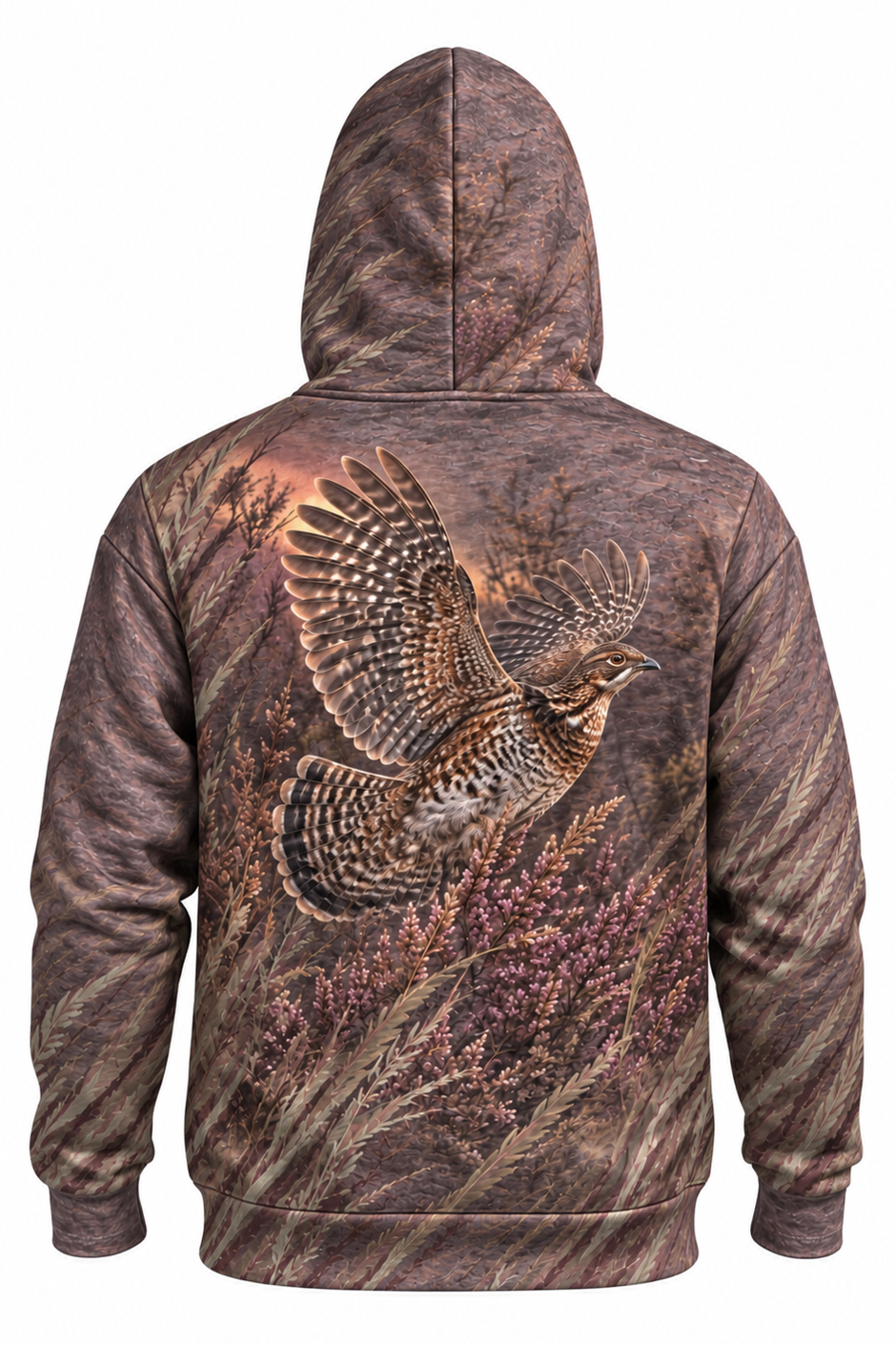 Performance Fleece-Lined Hoodie - Autumn Heather Grouse Flush image 5