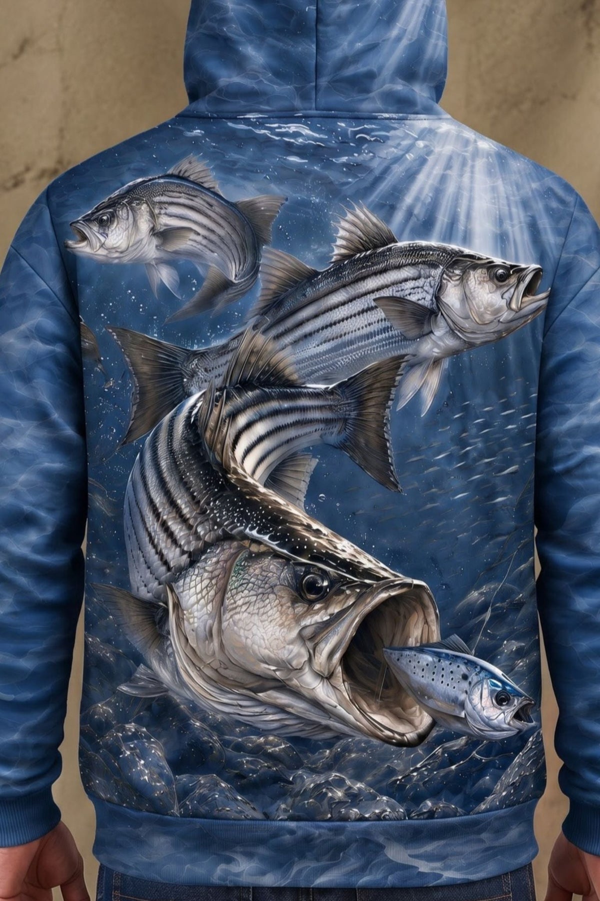 Performance Fleece-Lined Hoodie - Texoma Frenzy Striper image 4