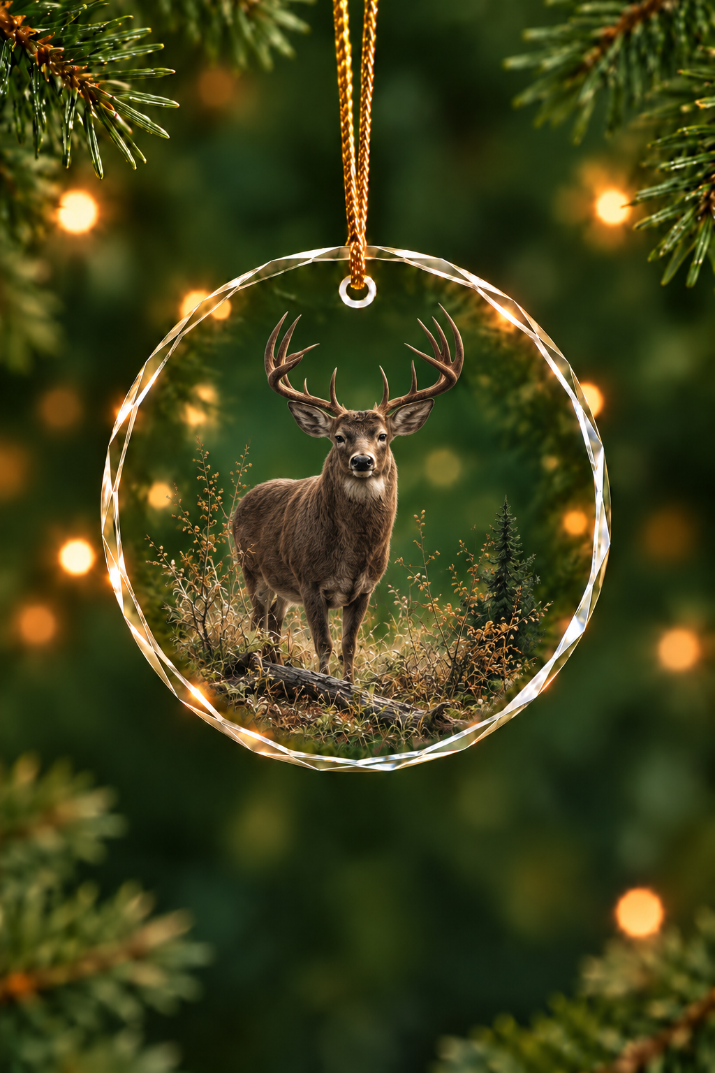 Timber Whitetail - Glass Ornament image 1