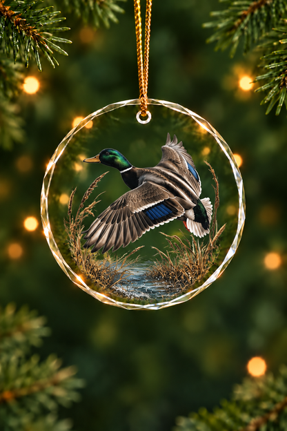 Mallard Marshbreak Greenhead - Glass Ornament image 1