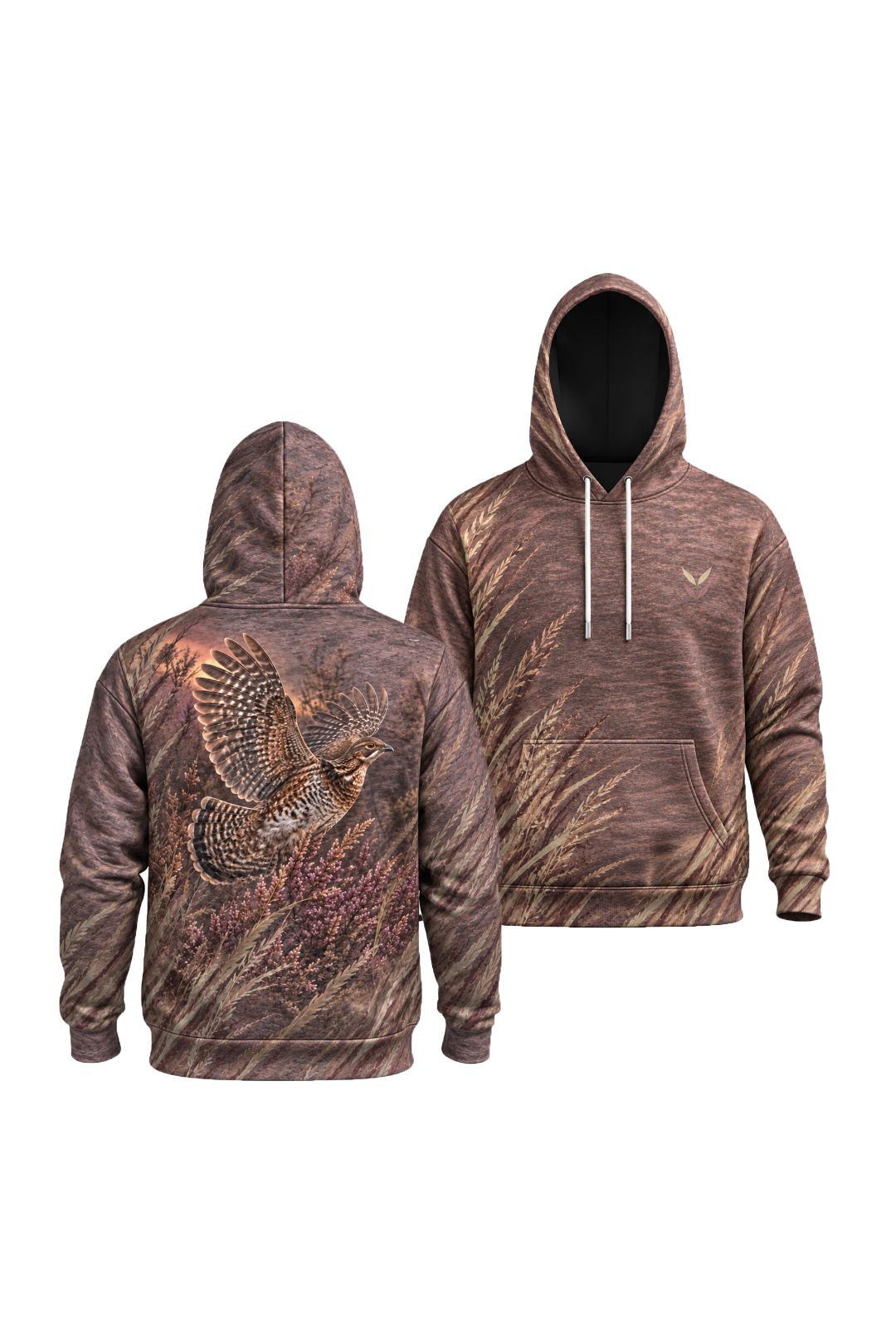 Performance Fleece-Lined Hoodie - Autumn Heather Grouse Flush image 1