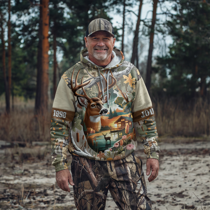 Lakeside Buck Retreat Personalized Hoodie