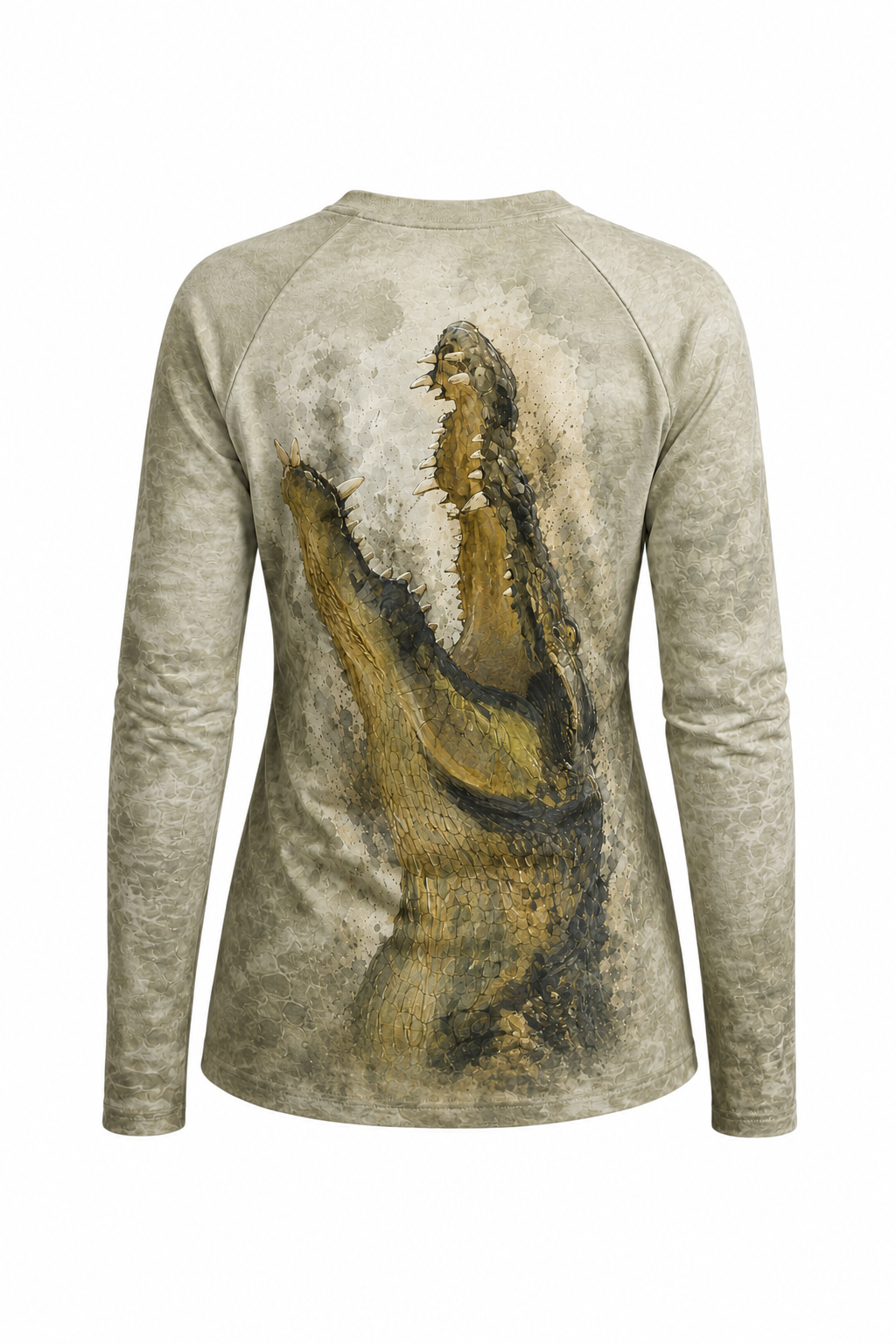 Women’s Fishing Long Sleeve - Dark Swamp Gator - AOW11 image 1