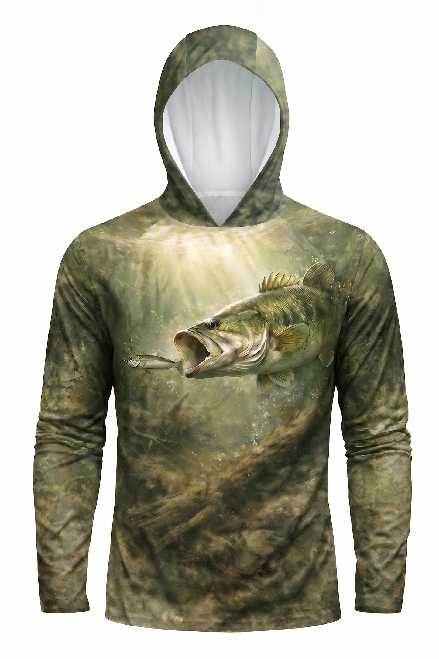 AirLite Fishing Sun Hoodie - Timber Bass Sunray - TBT44