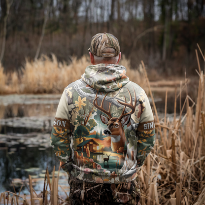 Lakeside Buck Retreat Personalized Hoodie