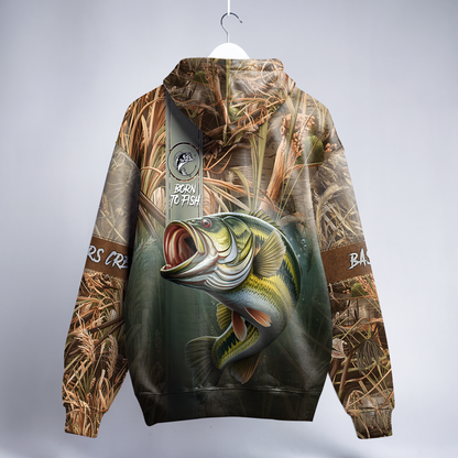 Bass Assassin Personalized Zip Hoodie