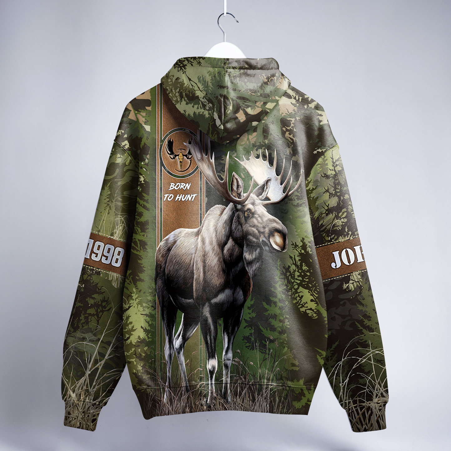Moose Hunt Legend Hoodie Personalized