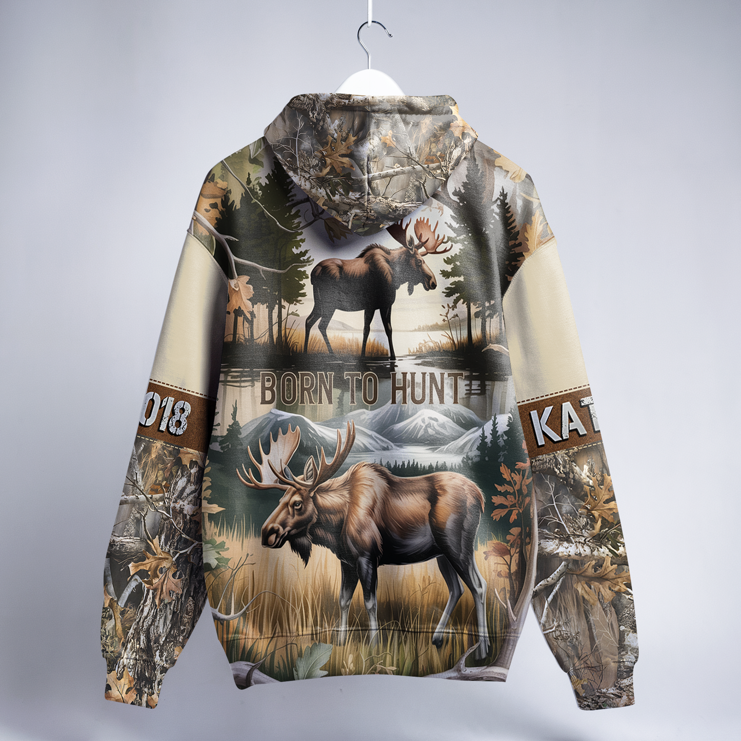 Bull Moose Wilderness Personalized Hoodie