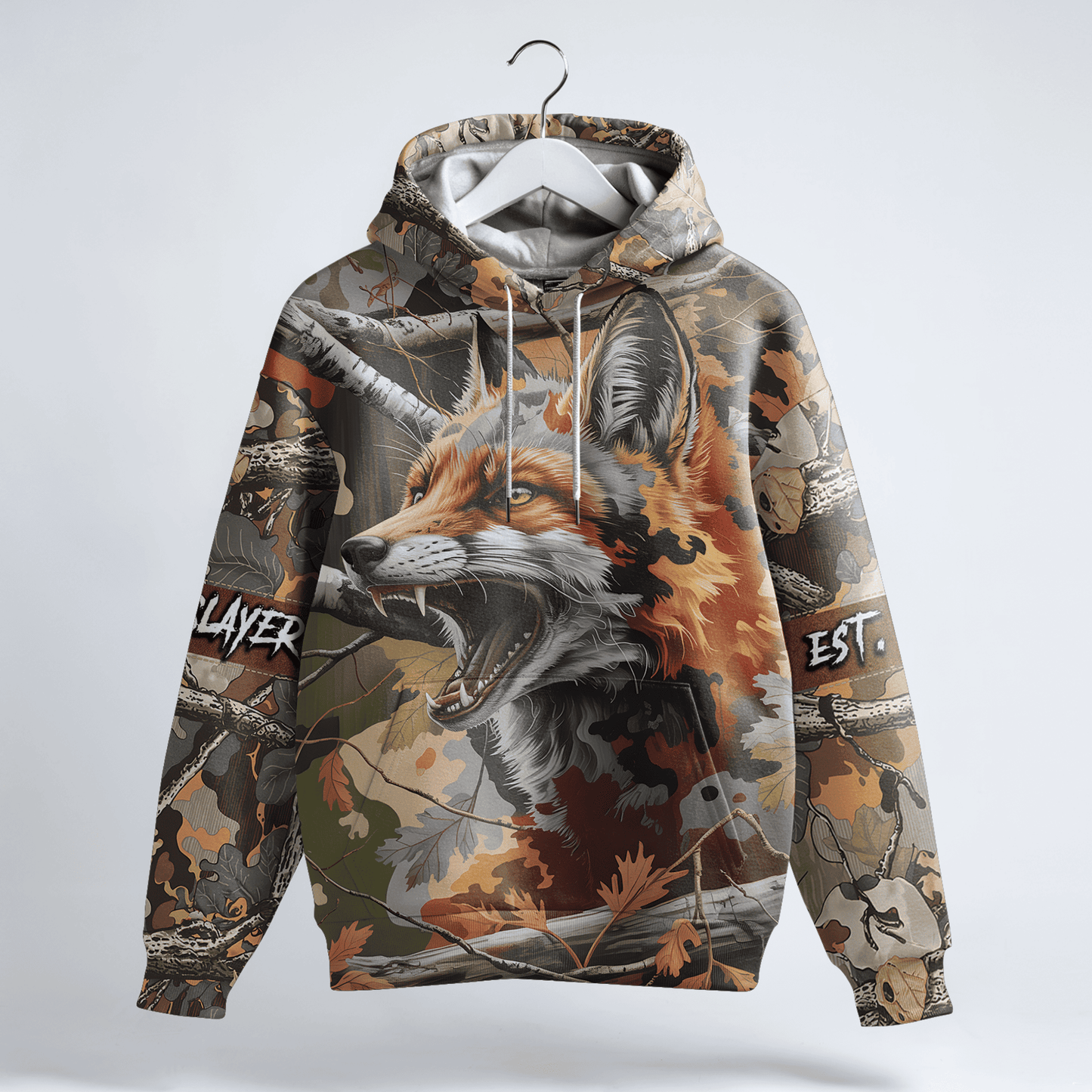 Red Fox Predator Camo Personalized Hoodie