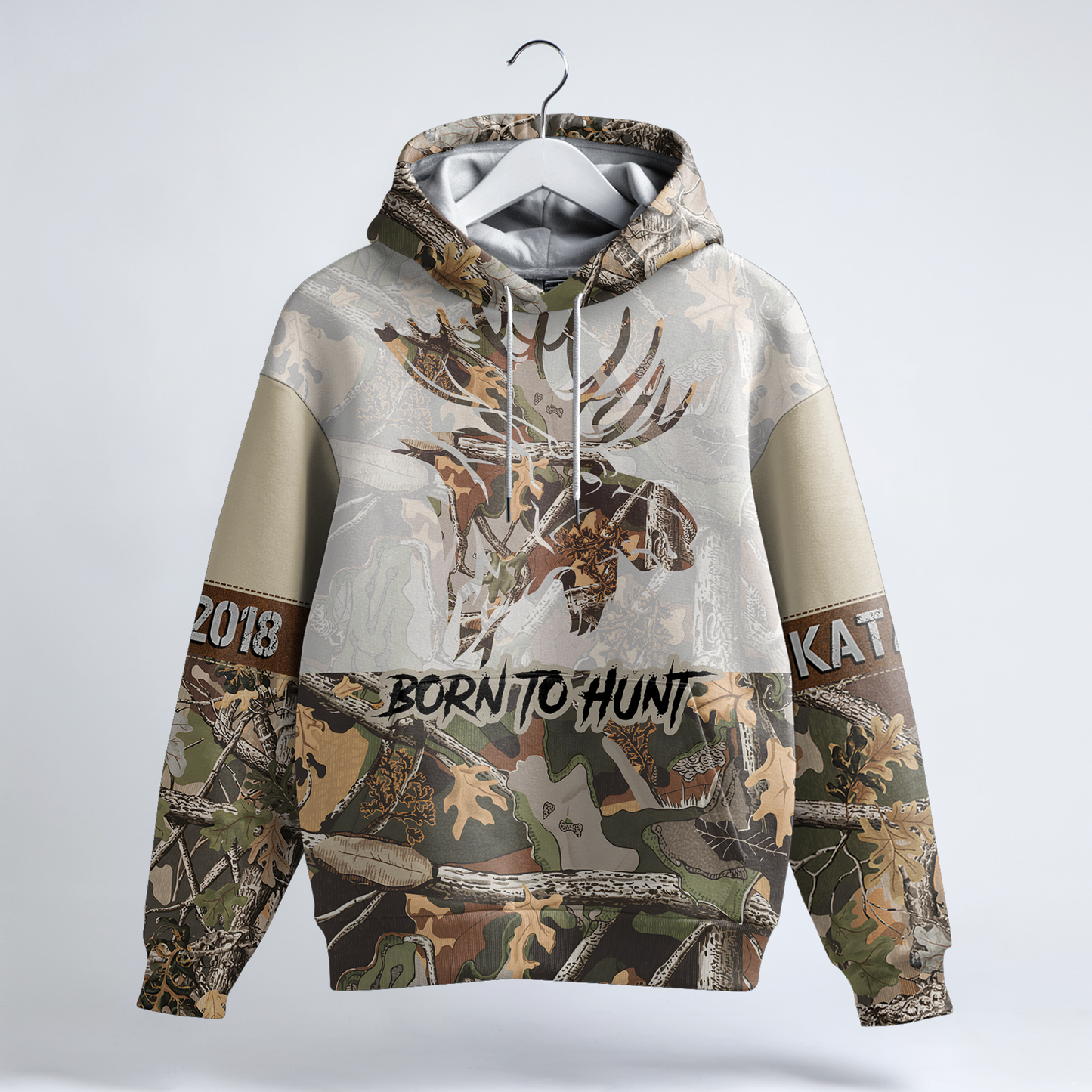 Bull Moose Camo Personalized Hoodie