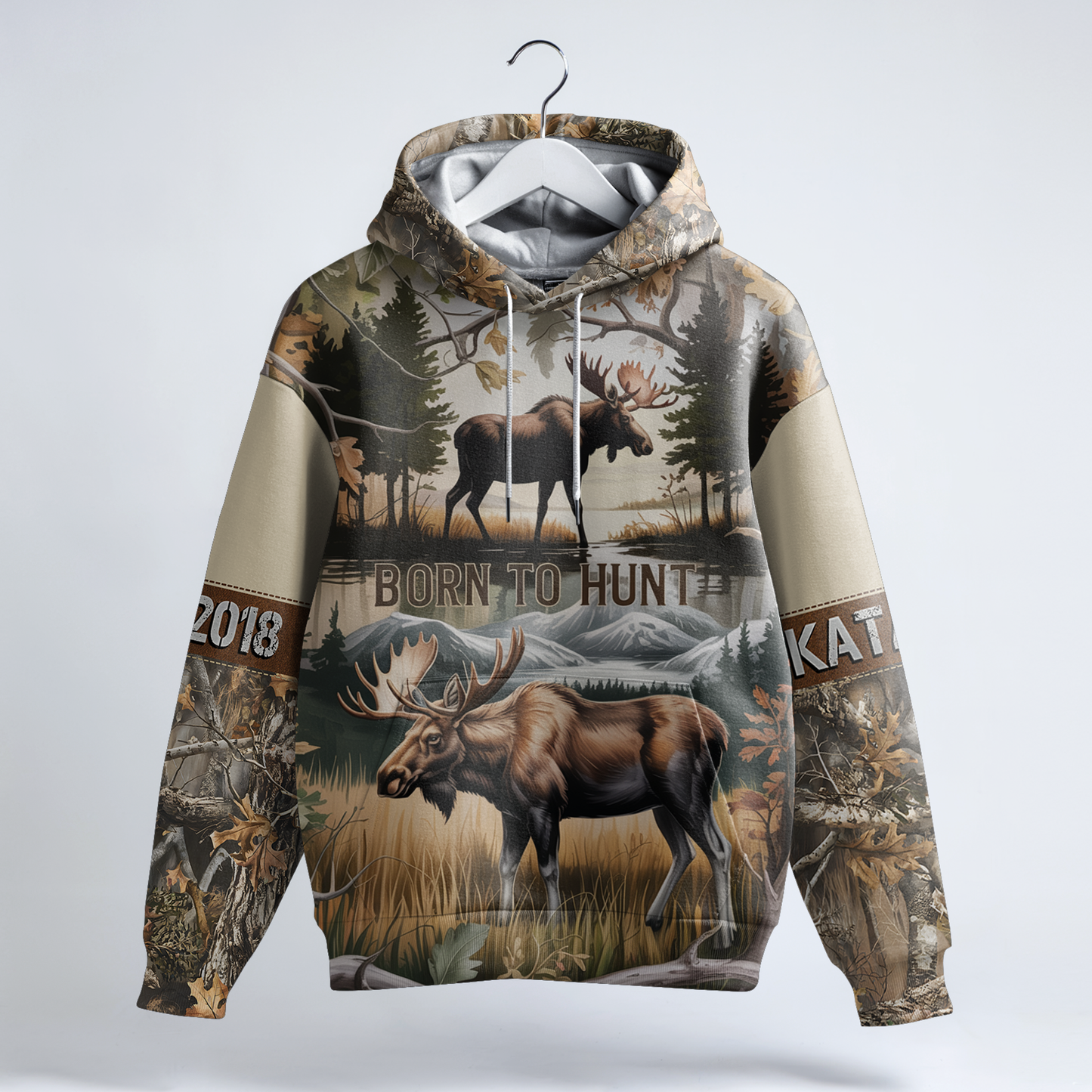 Bull Moose Wilderness Personalized Hoodie
