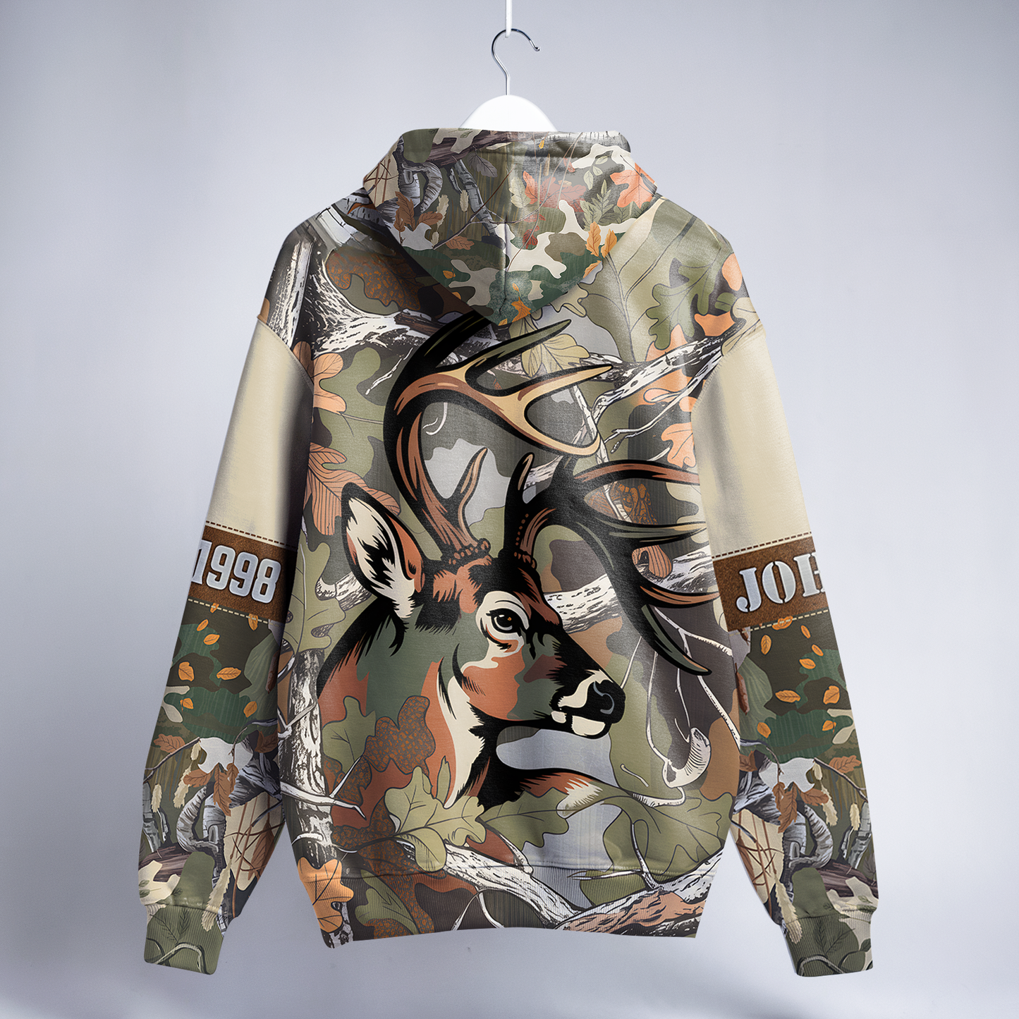 Autumn Buck Camo Personalized Hoodie
