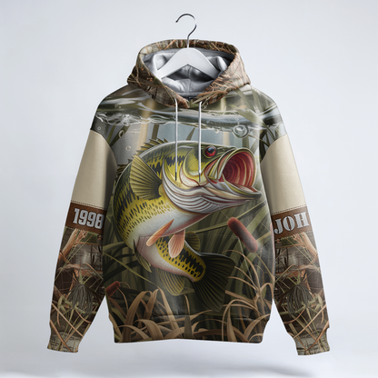 Bass Strike Personalized Hoodie