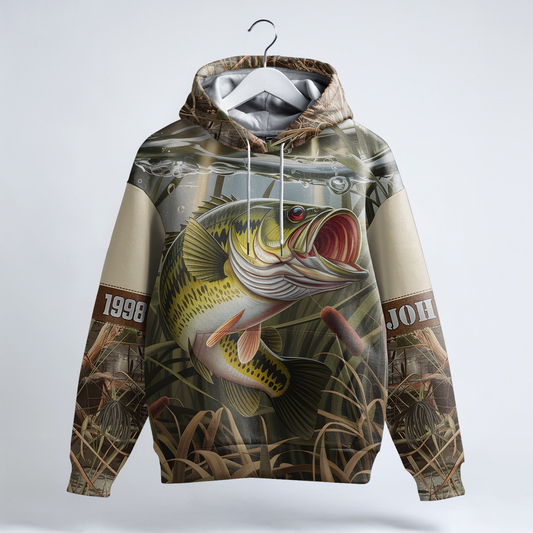 Bass Strike Personalized Hoodie