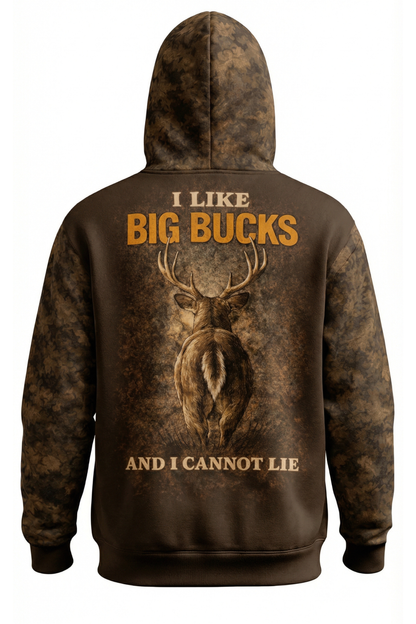 Everyday Hunter Hoodie - I Like Big Bucks – BR4L