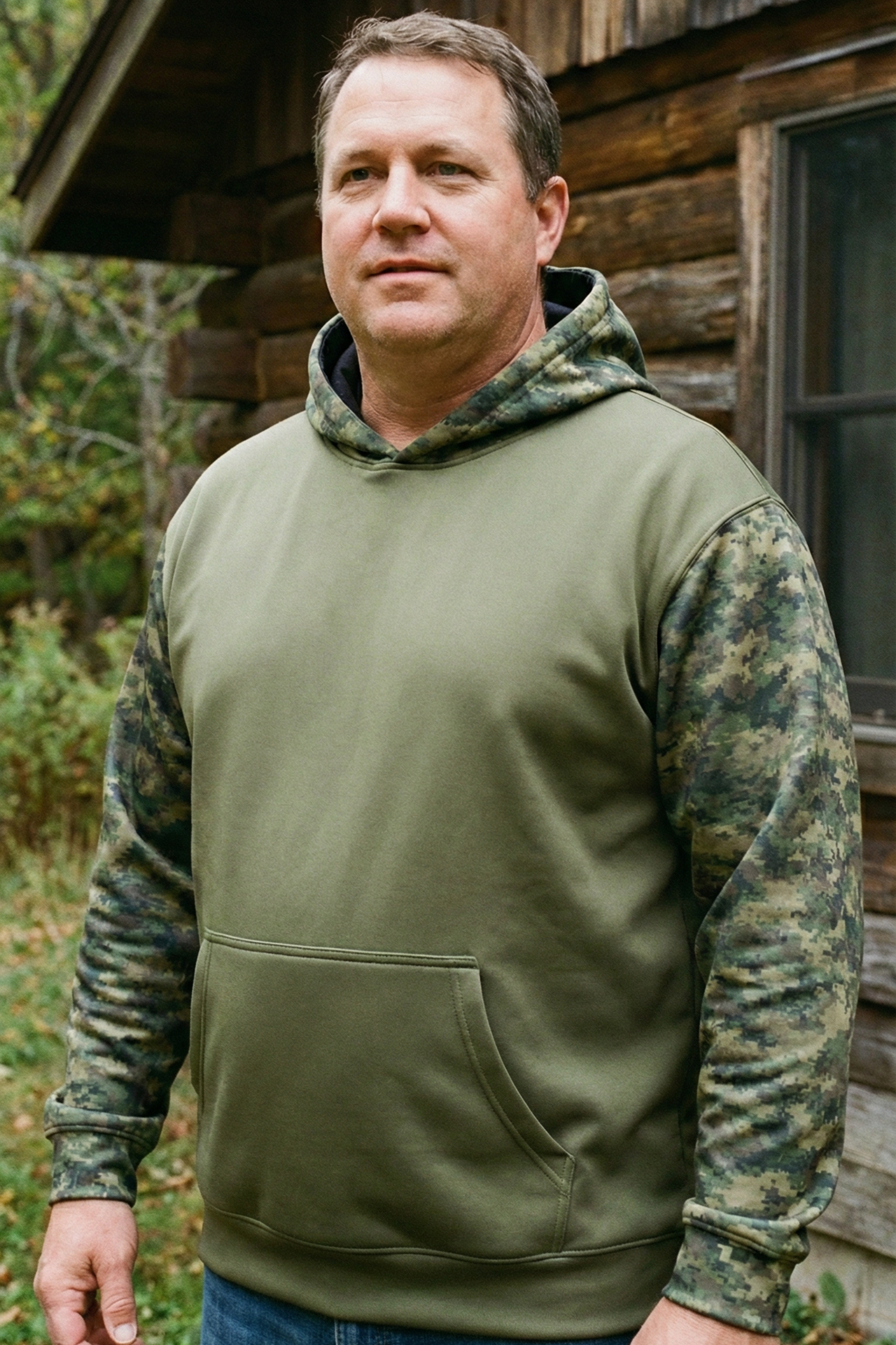 Performance Hunting Fleece-Lined Hoodie - Hey Vegetarians Hunting Joke – HV2Q