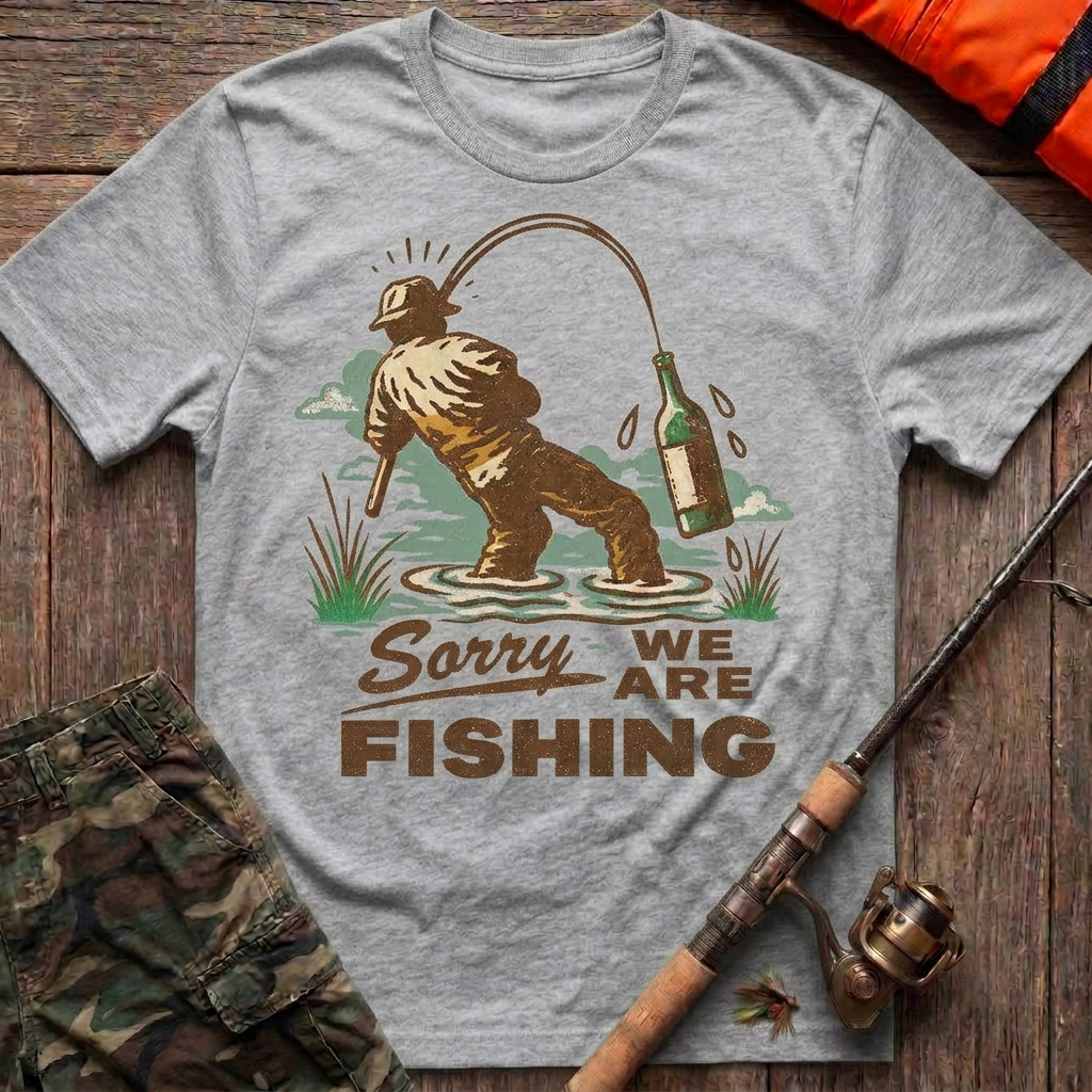 Sorry We Are Fishing T-Shirt