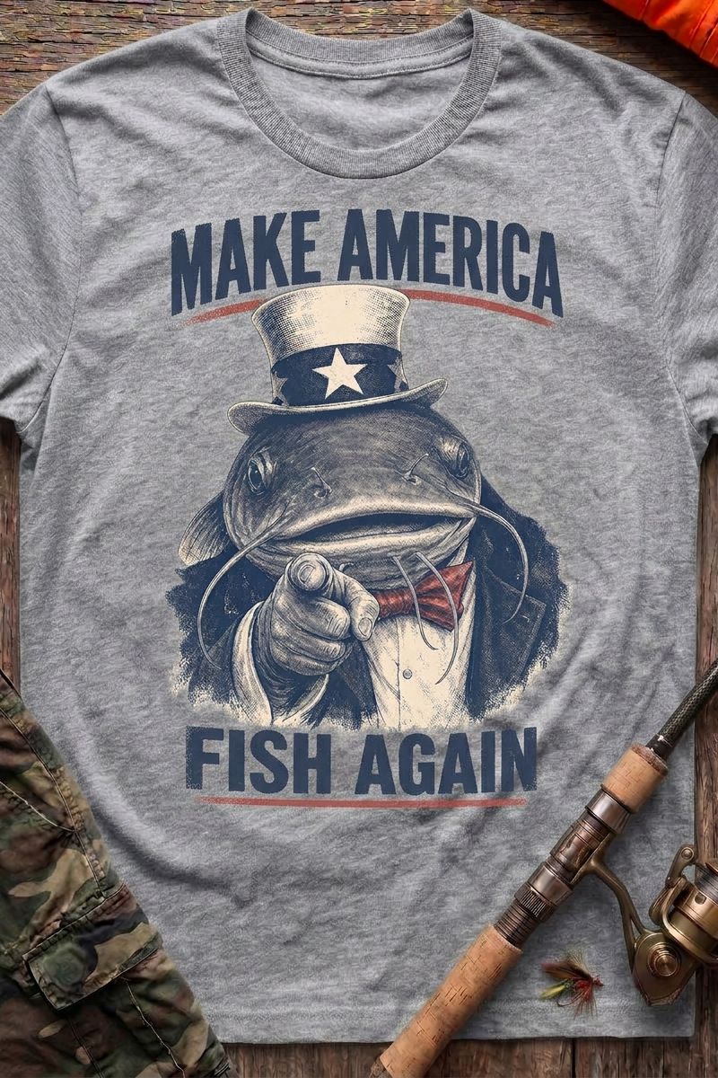 Make America Fish Again Catfish T-Shirt