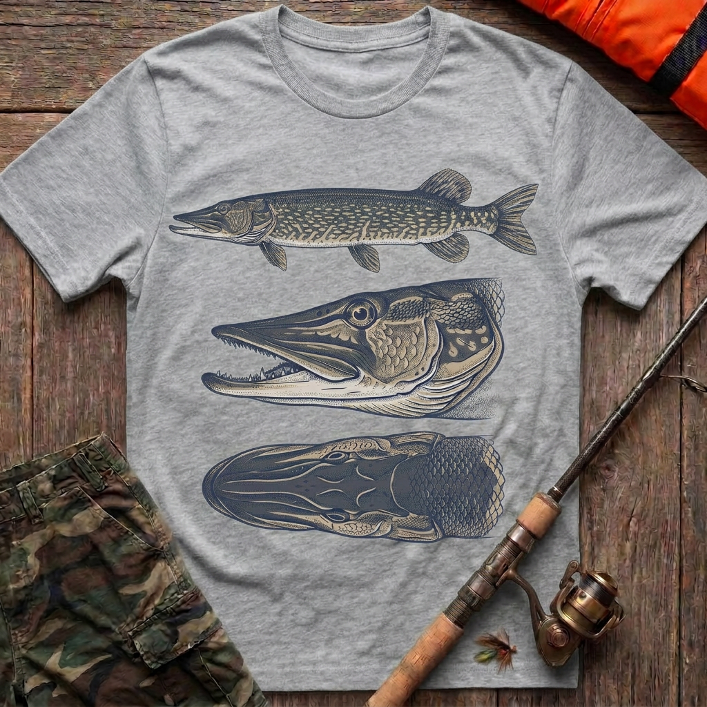 Northern Pike Anatomy T-Shirt