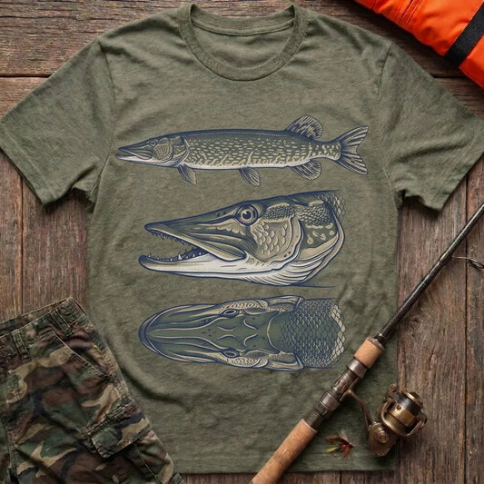 Northern Pike Anatomy T-Shirt