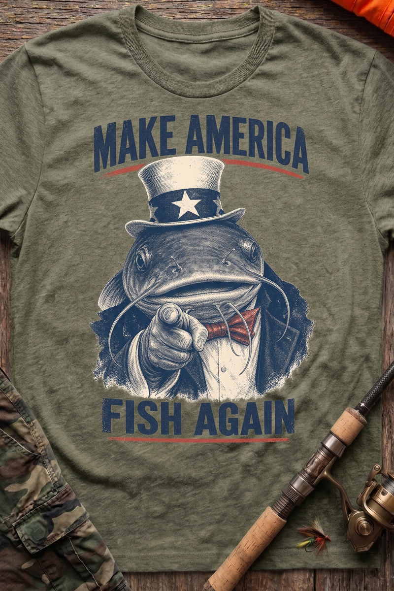 Make America Fish Again Catfish T-Shirt