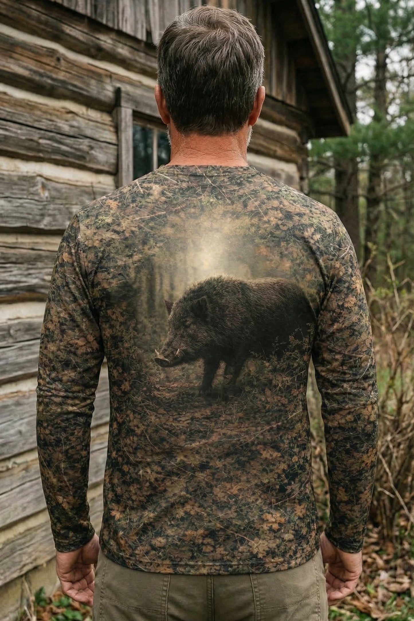 Performance Hunting Long Sleeve - Woodland Boar - WB1T