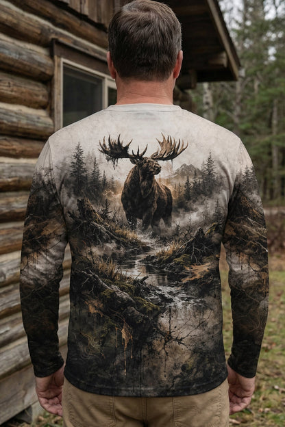Performance Hunting Long Sleeve - Foggy River Moose - RF1M
