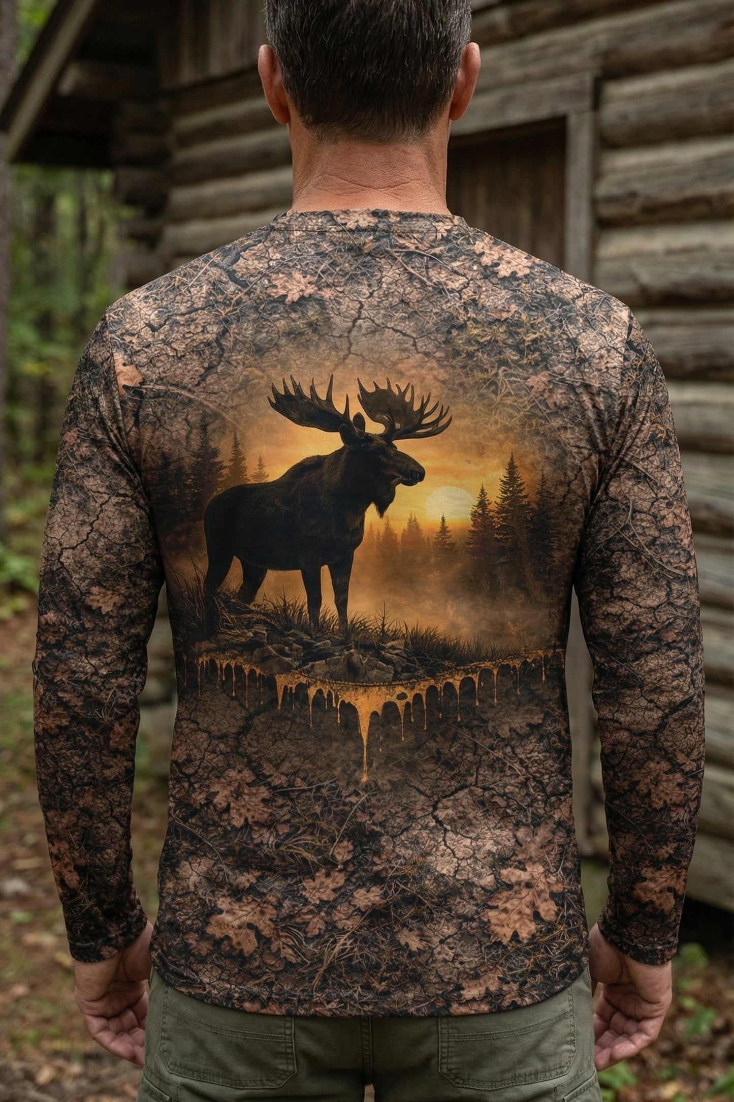 Performance Hunting Long Sleeve - Timber Moose Dusk - TD2B