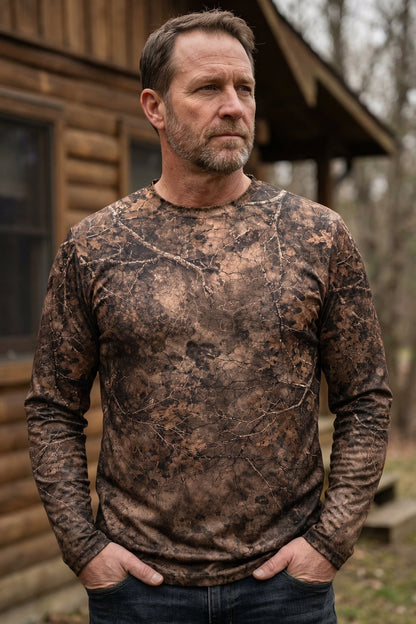 Performance Hunting Long Sleeve - Swamp Bass Dusk - SD8B